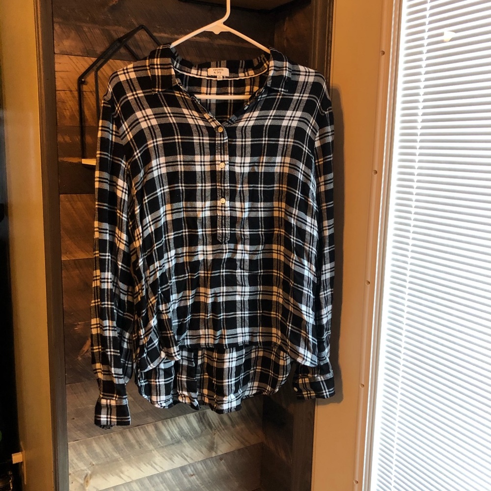 Pull over flannel